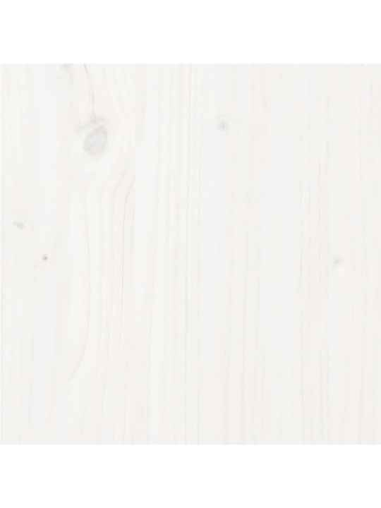 Gultas rāmis, balts, priedes masīvkoks, 100x200 cm