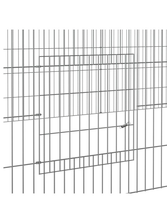 2-paneļu trušu būris, 220x110x55 cm, cinkota dzelzs