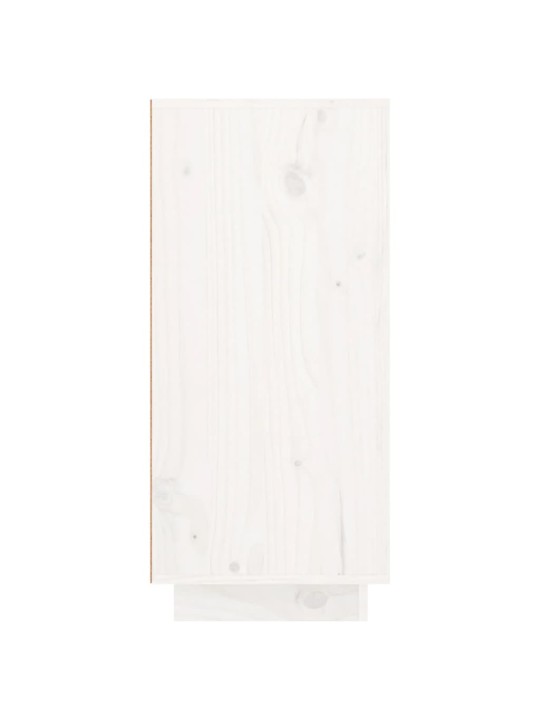 Kumode, balta, 111x34x75 cm, priedes masīvkoks