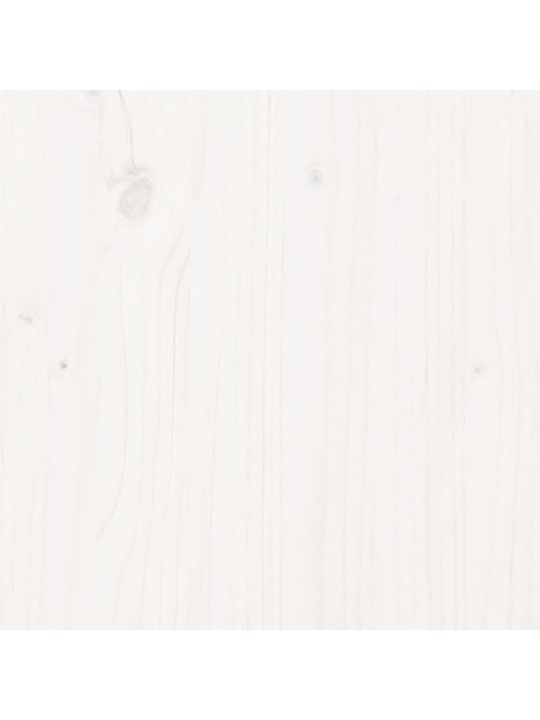 Kumode, balta, 111x34x60 cm, priedes masīvkoks