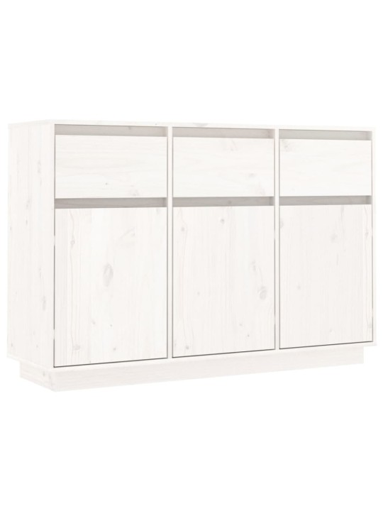 Kumode, balta, 110x34x75 cm, priedes masīvkoks