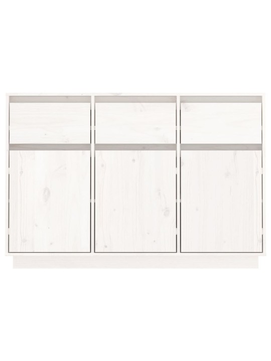 Kumode, balta, 110x34x75 cm, priedes masīvkoks