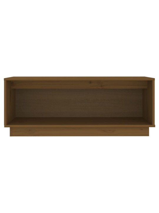 Tv skapītis, medus brūns, 90x35x35 cm, priedes masīvkoks