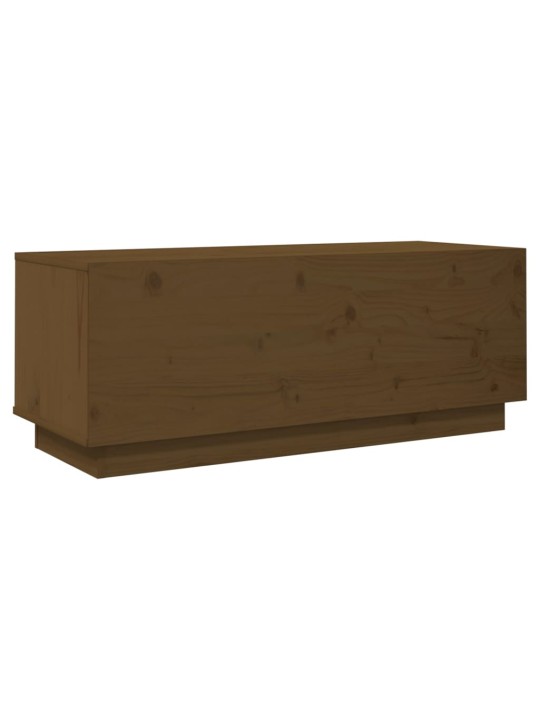 Tv skapītis, medus brūns, 90x35x35 cm, priedes masīvkoks