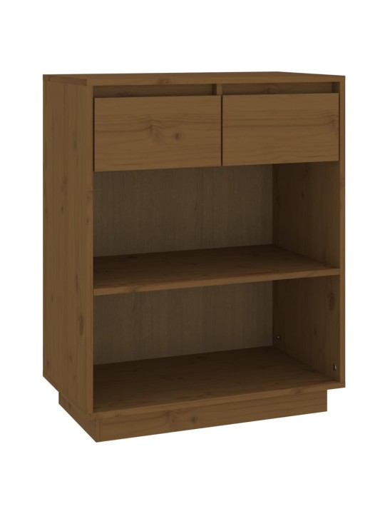 Konsoles skapītis, medus brūns, 60x34x75 cm, priedes masīvkoks