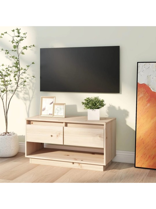 Tv skapītis, 74x34x40 cm, priedes masīvkoks
