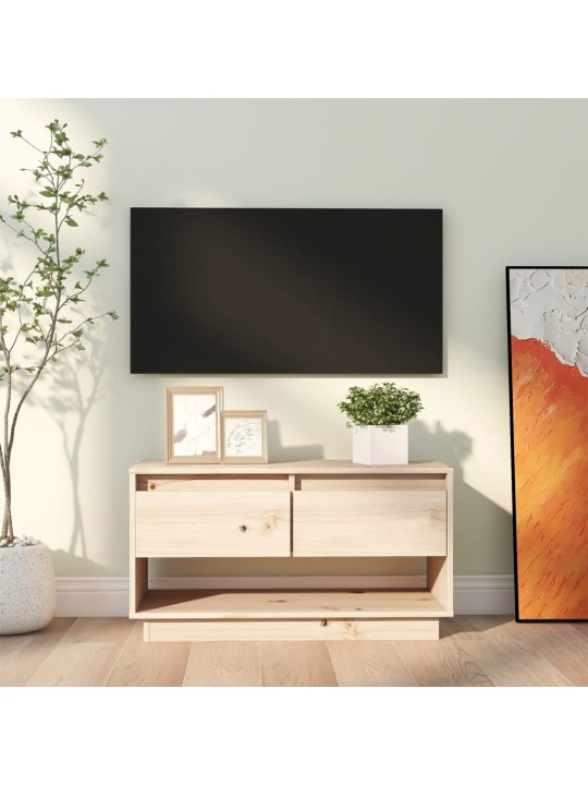 Tv skapītis, 74x34x40 cm, priedes masīvkoks