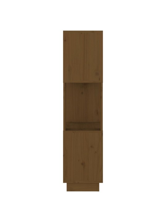 Grāmatu plaukts, medus brūns, 51x25x101 cm, priedes masīvkoks
