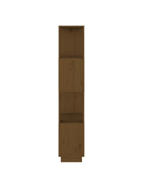 Grāmatu plaukts, medus brūns, 51x25x132 cm, priedes masīvkoks
