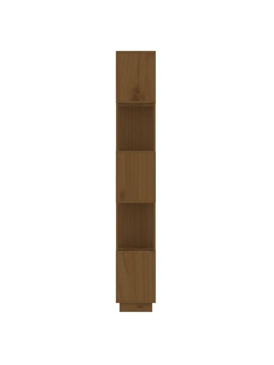 Grāmatu plaukts, medus brūns, 51x25x163,5 cm, masīvkoks