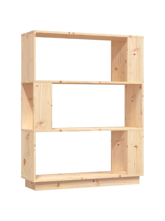 Grāmatu plaukts, 80x25x101 cm, priedes masīvkoks