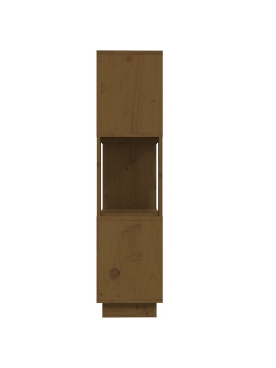 Grāmatu plaukts, medus brūns, 80x25x101 cm, masīvkoks