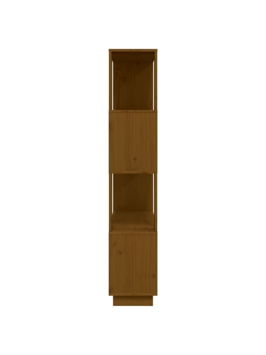 Grāmatu plaukts, medus brūns, 80x25x132 cm, masīvkoks
