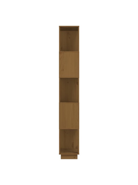 Grāmatu plaukts, medus brūns, 80x25x163,5 cm, masīvkoks