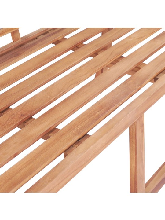 Dārza sols, 127x58,5x92,5 cm, masīvs tīkkoks
