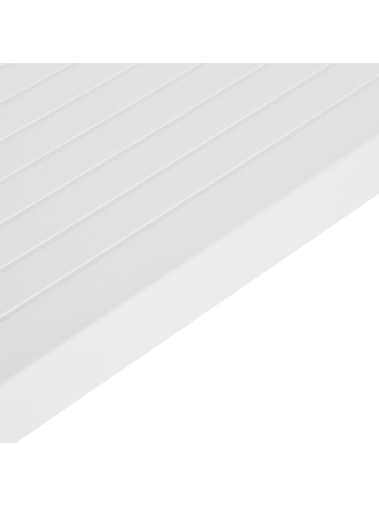 Dārza galds, 150x90x72 cm, plastmasa, balts