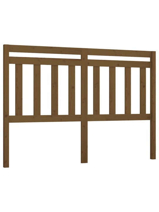 Gultas galvgalis, medus brūns, 156x4x100 cm, priedes masīvkoks