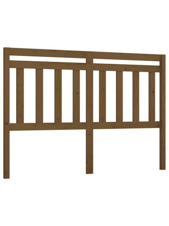 Gultas galvgalis, medus brūns, 166x4x100 cm, priedes masīvkoks