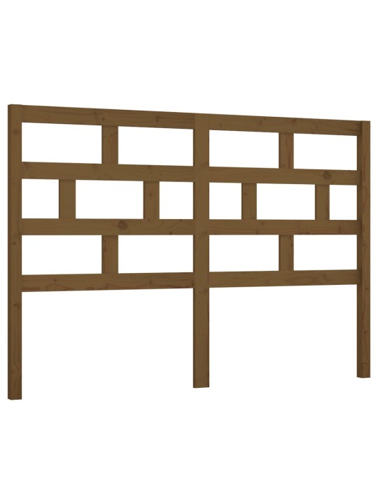 Gultas galvgalis, medus brūns, 156x4x100 cm, priedes masīvkoks