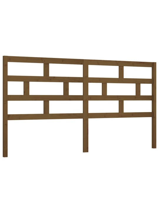 Gultas galvgalis, medus brūns, 206x4x100 cm, priedes masīvkoks