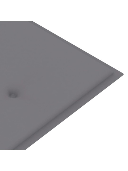 Sols ar pelēku matraci, 150 cm, masīvs tīkkoks
