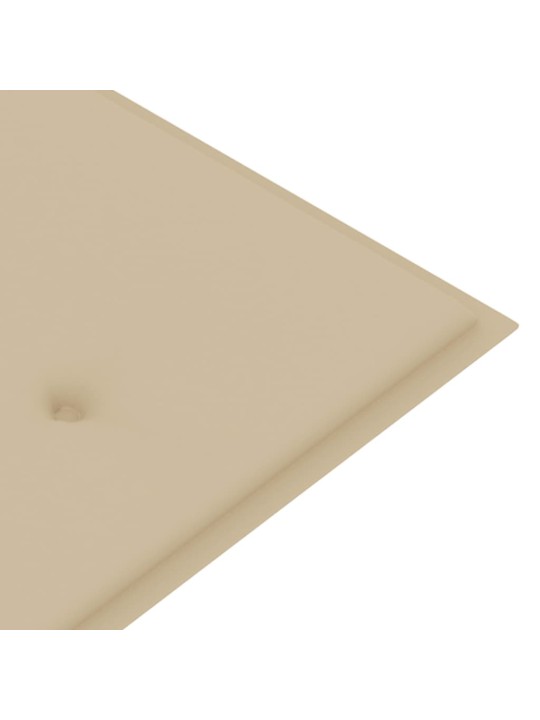 Sols ar bēšu matraci, 150 cm, masīvs tīkkoks