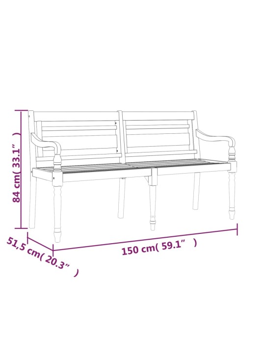 Sols ar bēšu matraci, 150 cm, masīvs tīkkoks