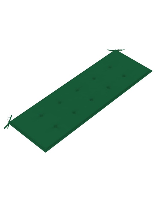 Sols ar zaļu matraci, 150 cm, masīvs tīkkoks
