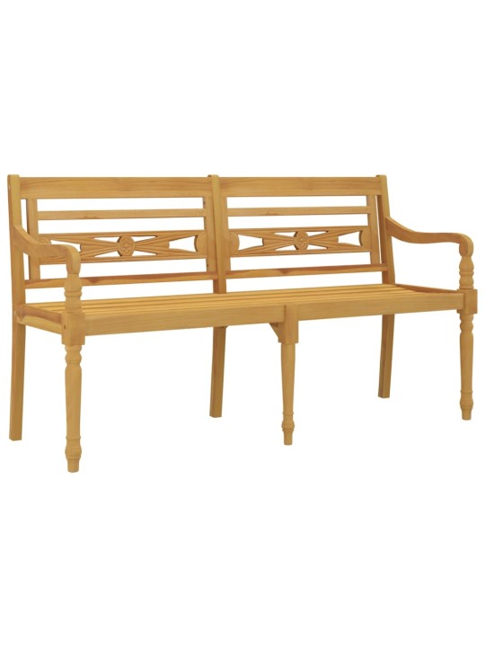 Sols ar sarkanu matraci, 150 cm, masīvs tīkkoks