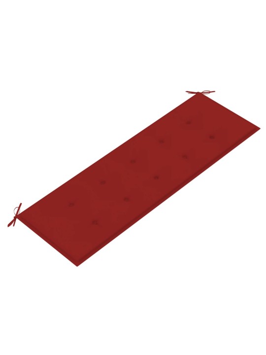 Sols ar sarkanu matraci, 150 cm, masīvs tīkkoks