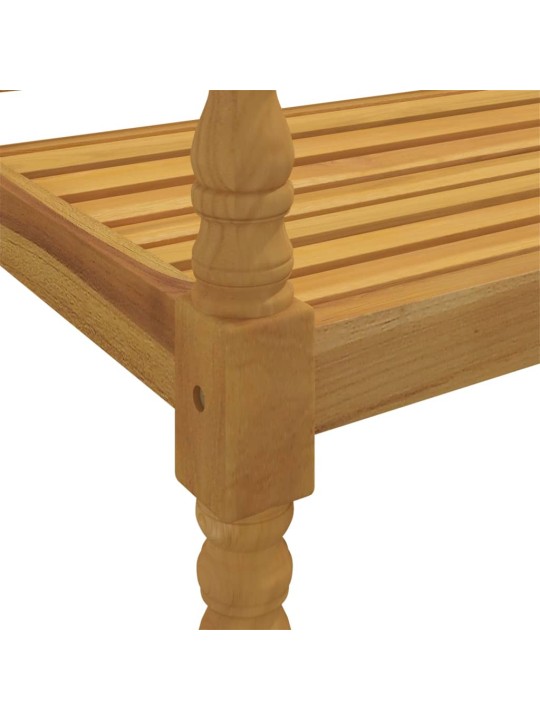 Sols ar sarkanu matraci, 150 cm, masīvs tīkkoks