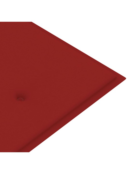 Sols ar sarkanu matraci, 150 cm, masīvs tīkkoks