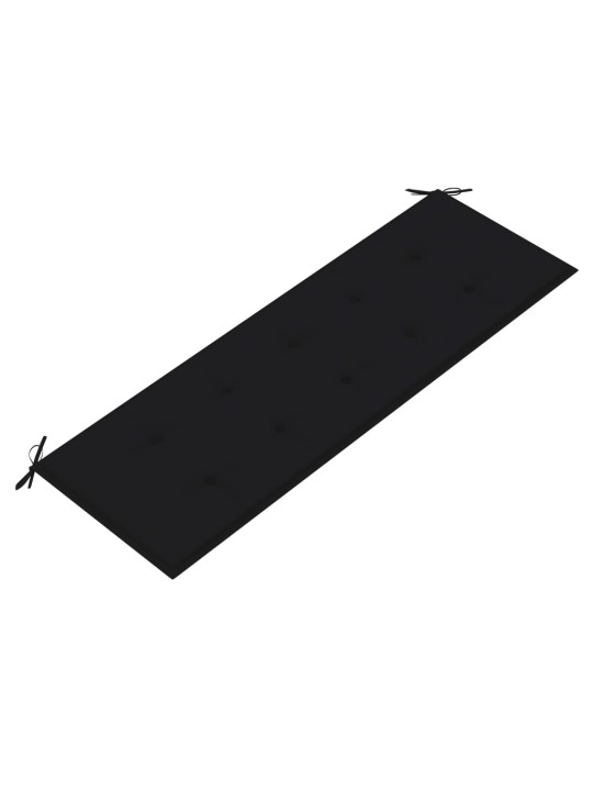 Sols ar melnu matraci, 150 cm, masīvs tīkkoks