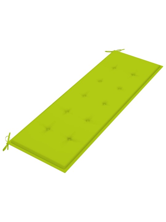 Sols ar spilgti zaļu matraci, 150 cm, masīvs tīkkoks