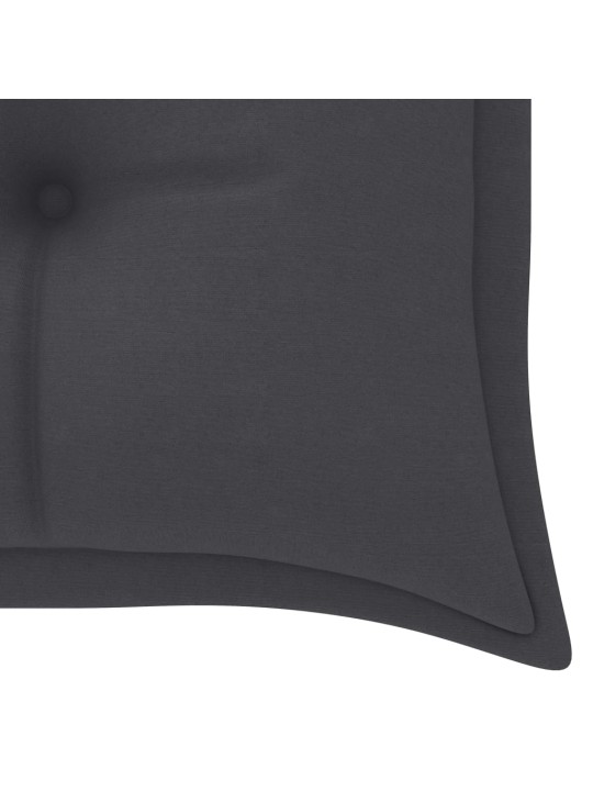 Sols ar pelēku matraci, 150 cm, masīvs tīkkoks
