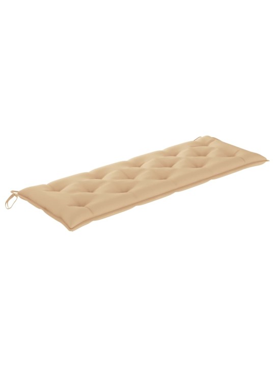 Sols ar bēšu matraci, 150 cm, masīvs tīkkoks