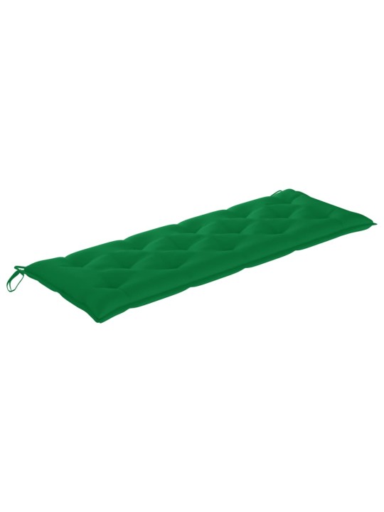 Sols ar zaļu matraci, 150 cm, masīvs tīkkoks