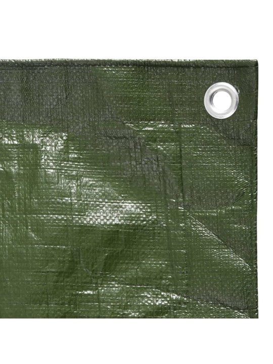 Brezenta pārklājs, 180 g/m², 6x12 m, zaļš, hdpe