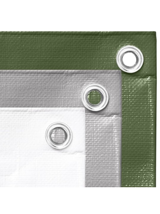 Brezenta pārklājs, 260 g/m², 4x8 m, zaļš, hdpe