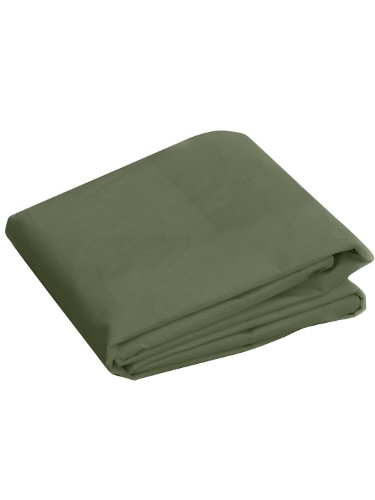 Brezenta pārklājs, 260 g/m², 6x6 m, zaļš, hdpe