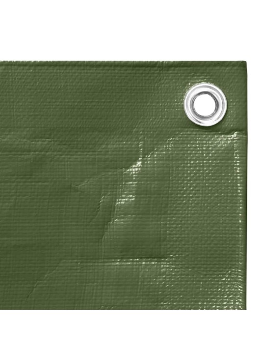 Brezenta pārklājs, 260 g/m², 6x6 m, zaļš, hdpe