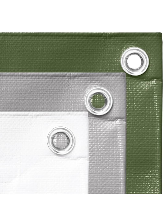Brezenta pārklājs, 260 g/m², 6x6 m, zaļš, hdpe
