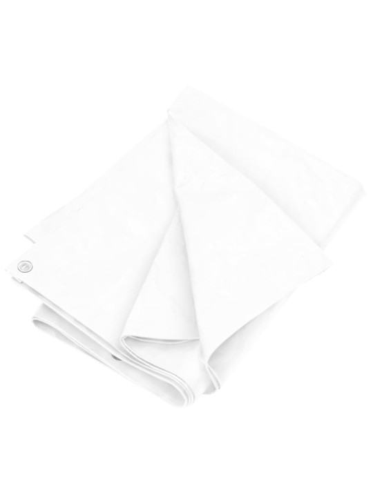 Brezenta pārklājs, tents, 180 g/m², 3x5 m, balts, hdpe