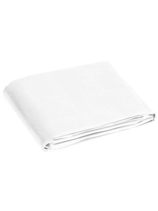 Brezenta pārklājs, tents, 180 g/m², 6x12 m, balts, hdpe
