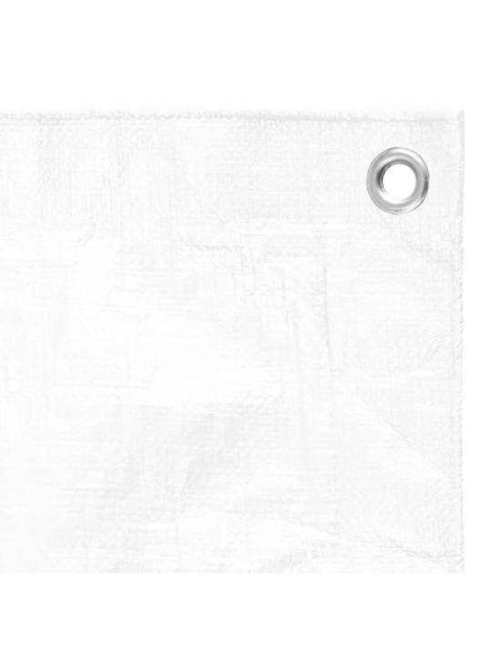 Brezenta pārklājs, tents, 180 g/m², 6x12 m, balts, hdpe