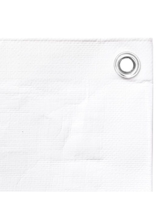 Brezenta pārklājs, 260 g/m², 6x12 m, balts, hdpe