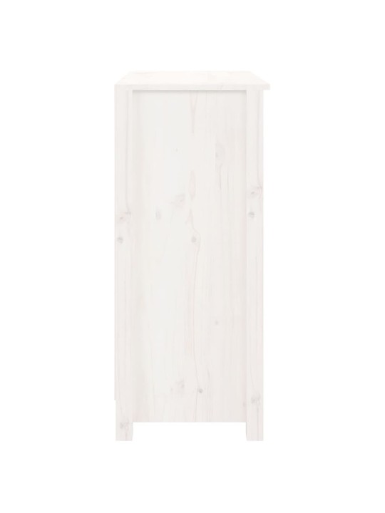 Kumode, balta, 70x35x80 cm, priedes masīvkoks