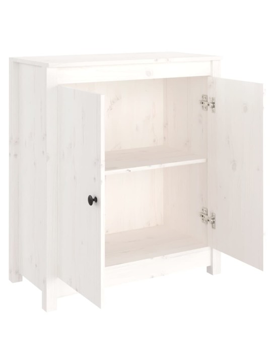 Kumode, balta, 70x35x80 cm, priedes masīvkoks