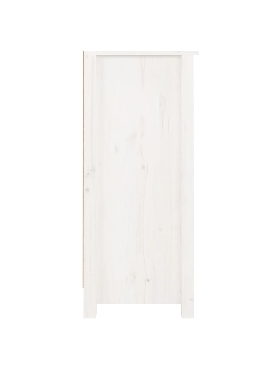 Kumode, balta, 40x35x80 cm, priedes masīvkoks