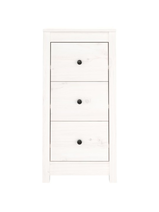 Kumodes, 2 gab., baltas, 40x35x80 cm, priedes masīvkoks